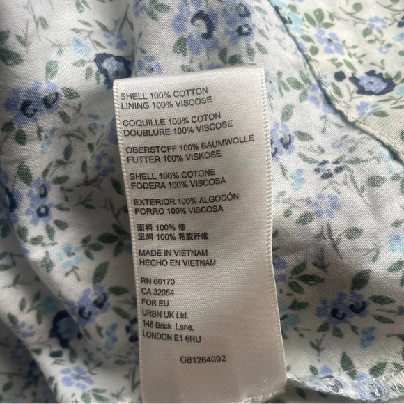 New! Free People Petunia Floral Mini Dress Tea Combo nwt 33111 - Picture 10 of 10